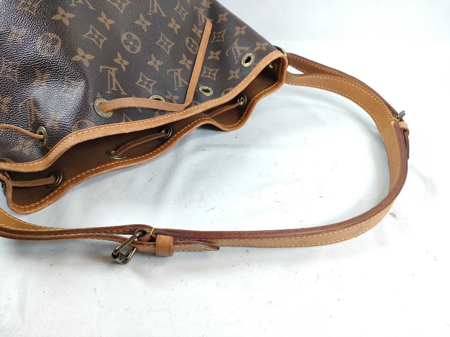 LOUIS VUITTON M42224 Monogram M42226 Petit Noe Shoulder Bag with Broken Strap