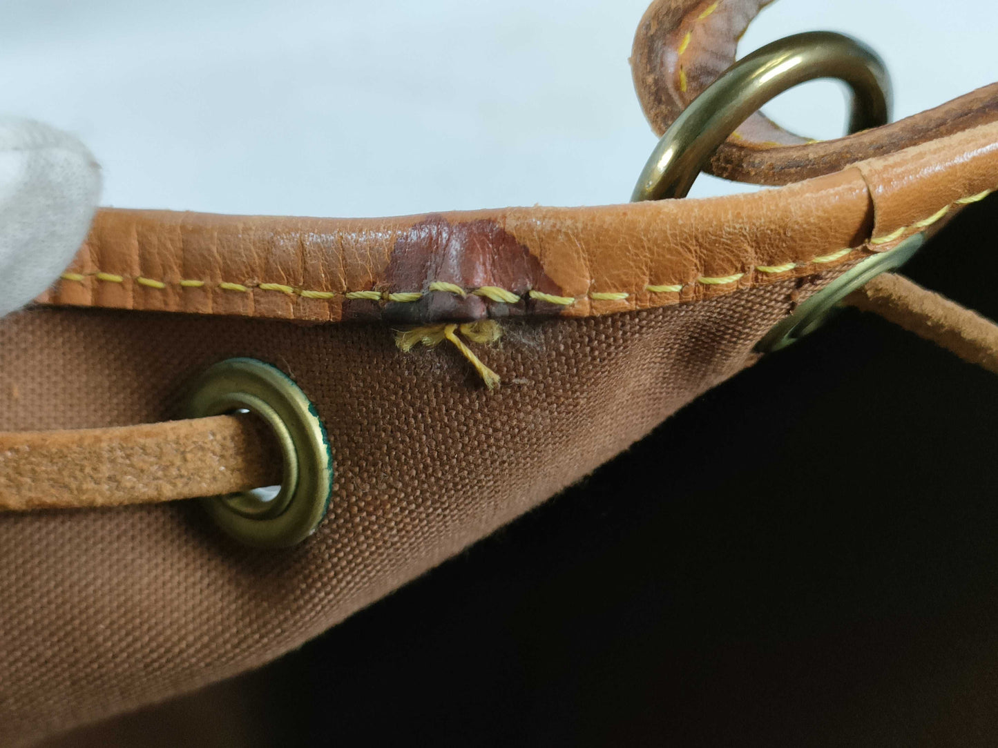 LOUIS VUITTON M42224 Monogram M42226 Petit Noe Shoulder Bag with Broken Strap