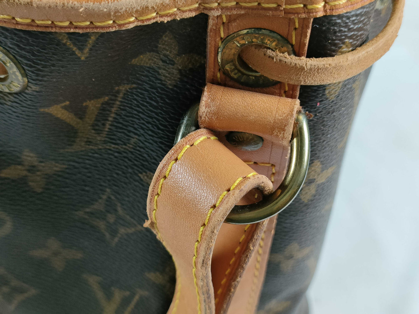 LOUIS VUITTON M42224 Monogram M42226 Petit Noe Shoulder Bag with Broken Strap