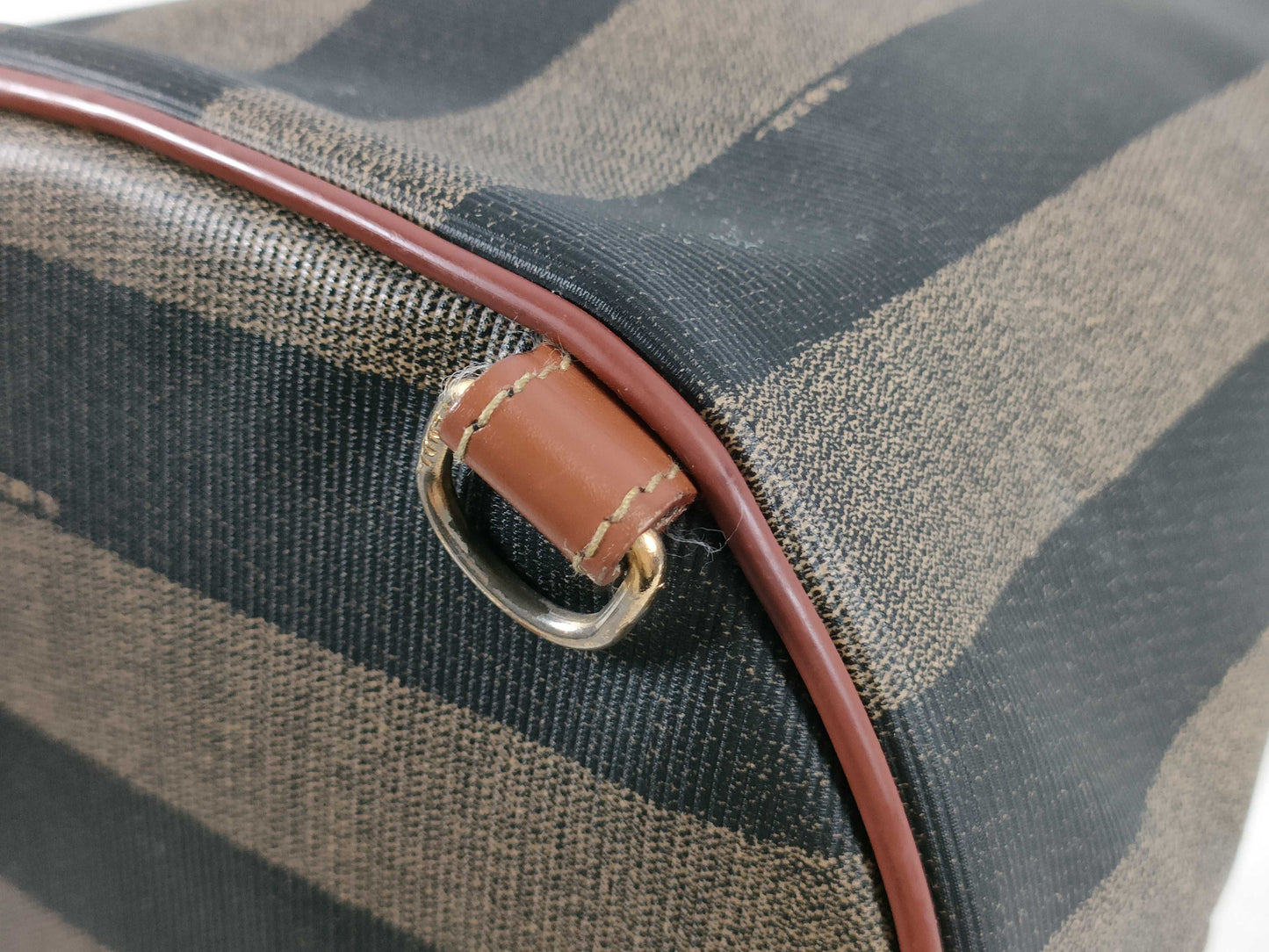 FENDI Pecan Pattern One-Shoulder PVC Body Bag Shoulder Bag