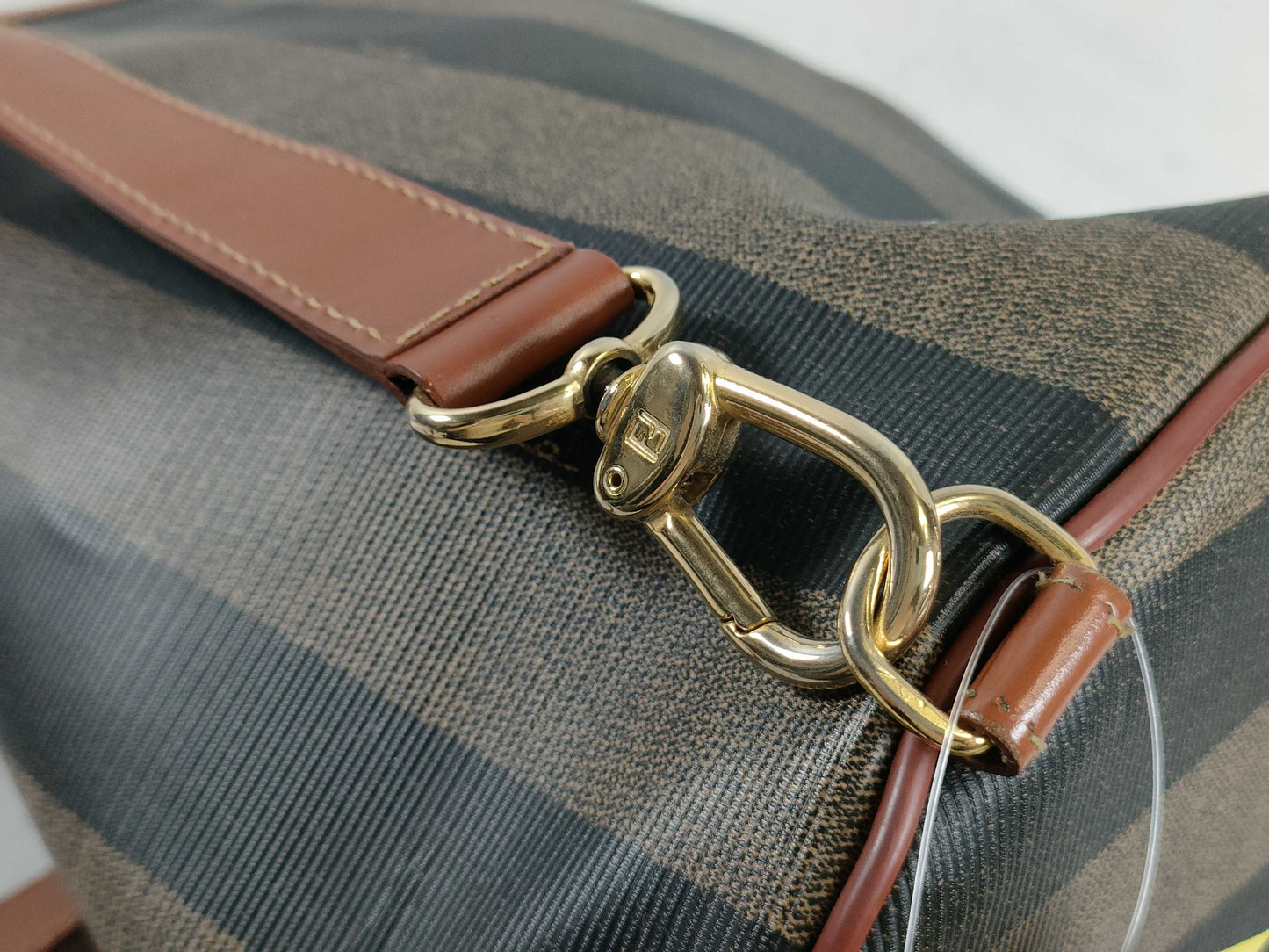 FENDI Pecan Pattern One-Shoulder PVC Body Bag Shoulder Bag