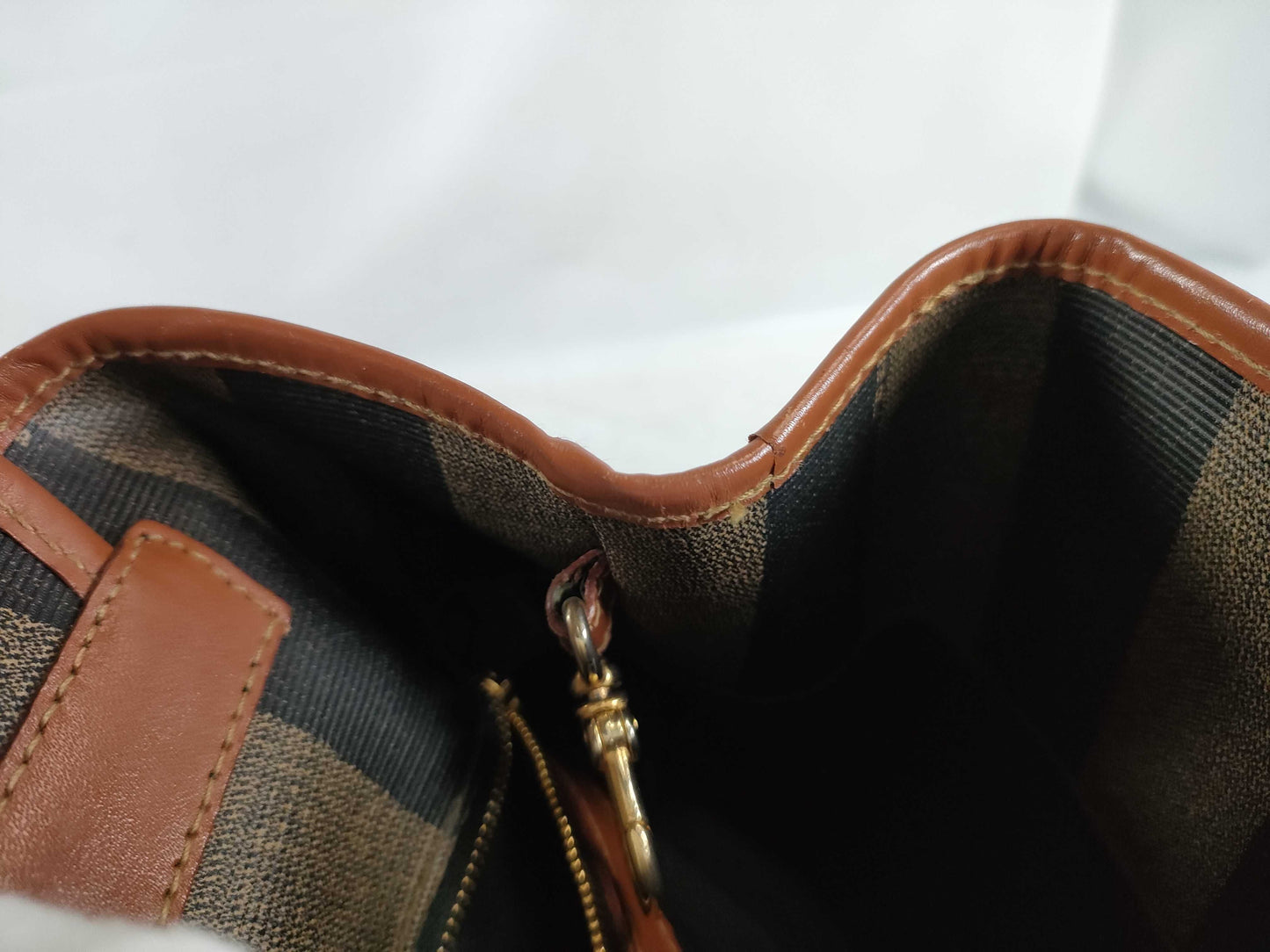 FENDI Pecan Pattern One-Shoulder PVC Body Bag Shoulder Bag