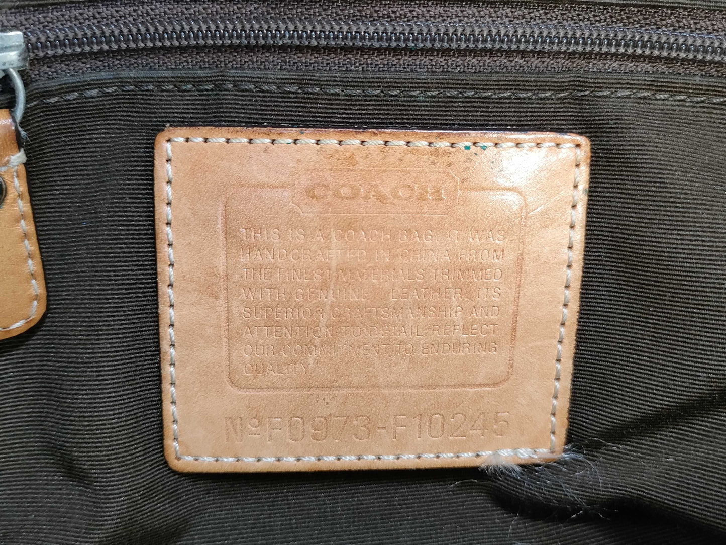 COACH Signature Handbag/Tote Bag/Pouch 3-Piece Set Shoulder Bag