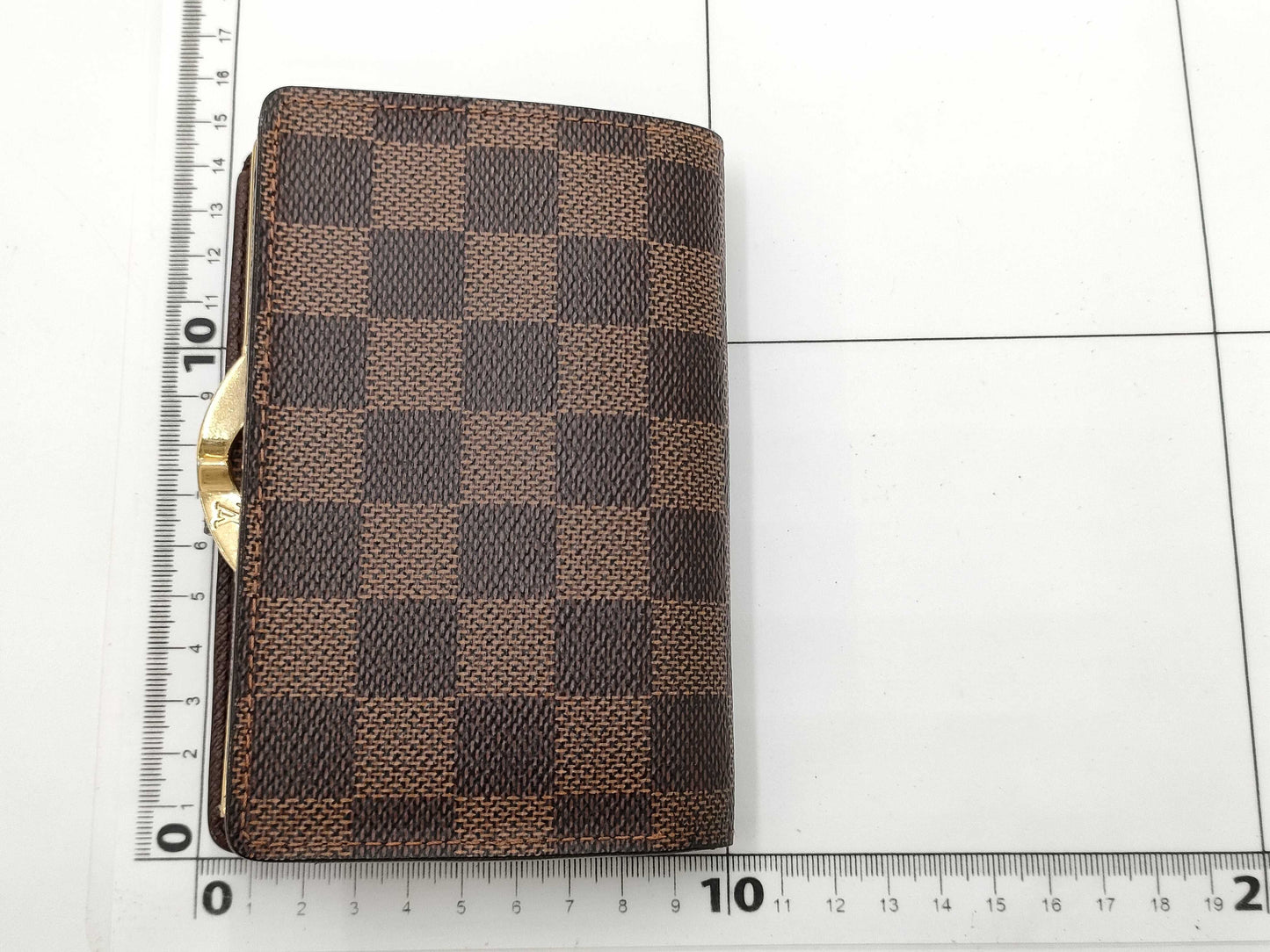 LOUIS VUITTON Damier N61664 Damier Porte Monnaie Viennois Wallet