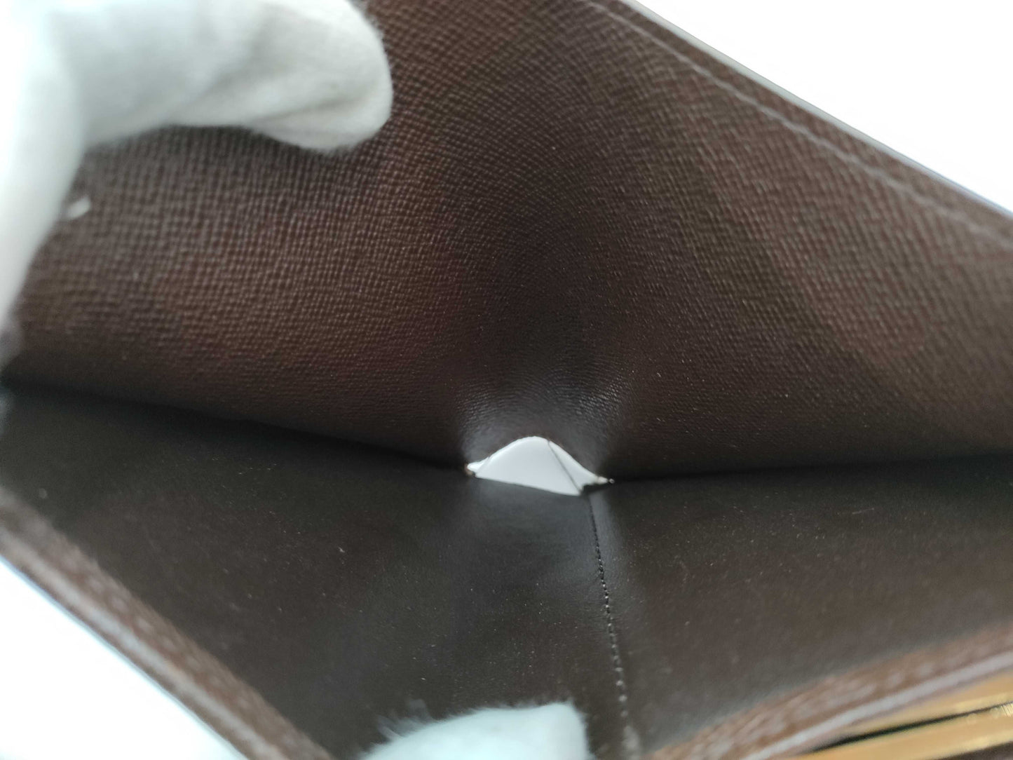 LOUIS VUITTON Damier N61664 Damier Porte Monnaie Viennois Wallet