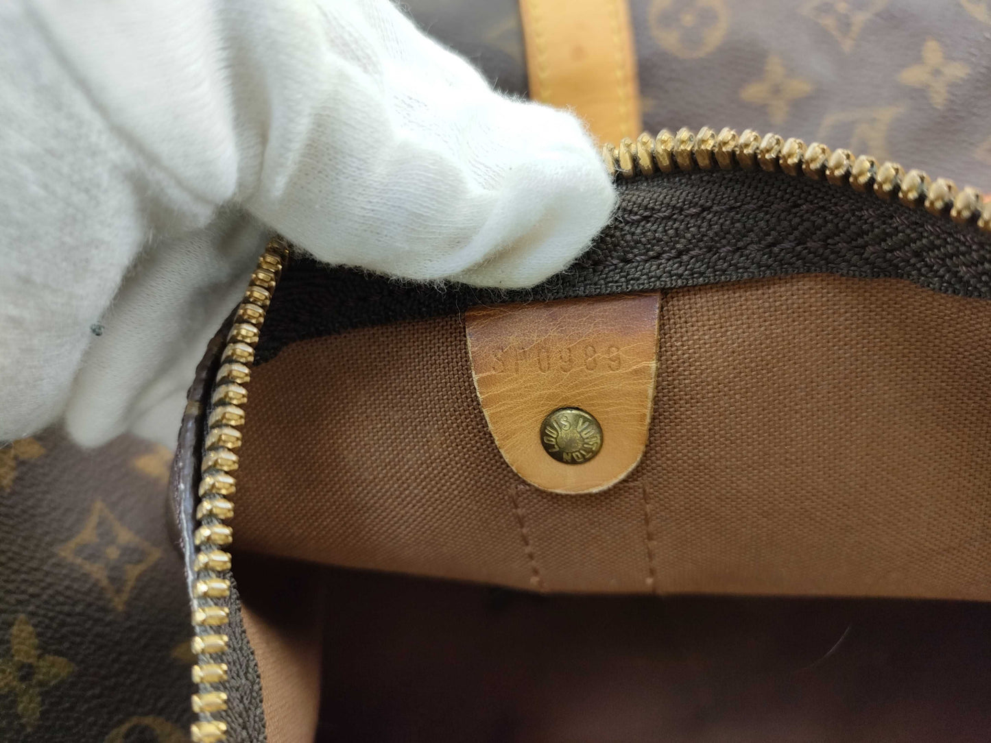 LOUIS VUITTON M41414 Monogram M41414 Keepall Bandouliere 55 Boston Bag