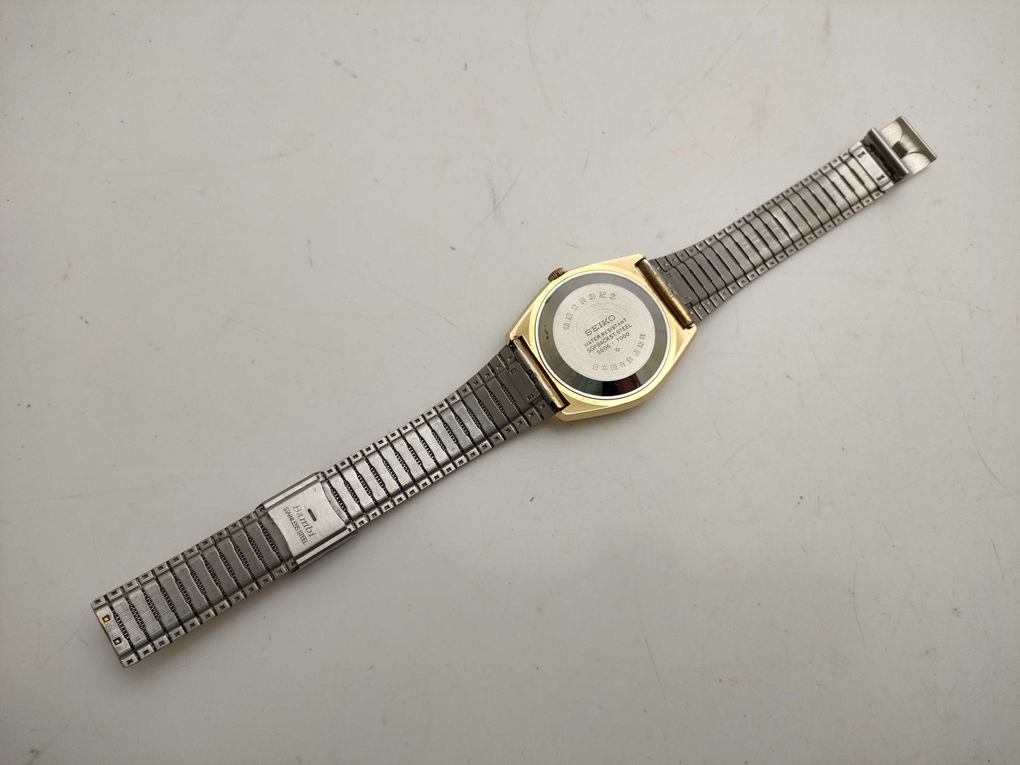 SEIKO 5606-7000 Boys' Watch with Aftermarket Strap