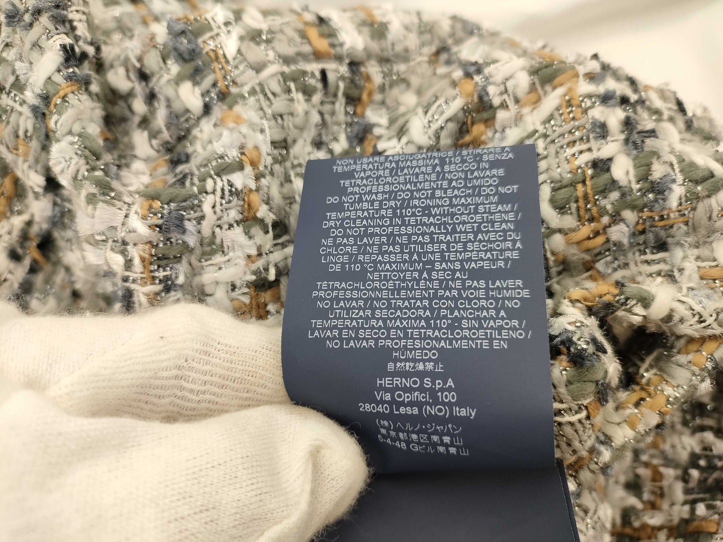 HERNO Tweed Jacket Jacket