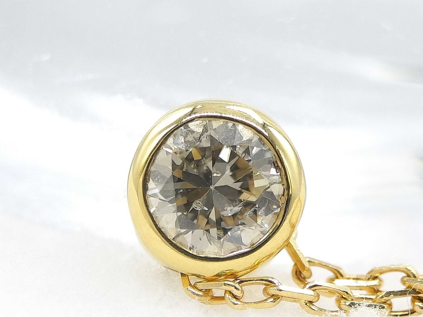 D0.20ct K18 1.7g Necklace