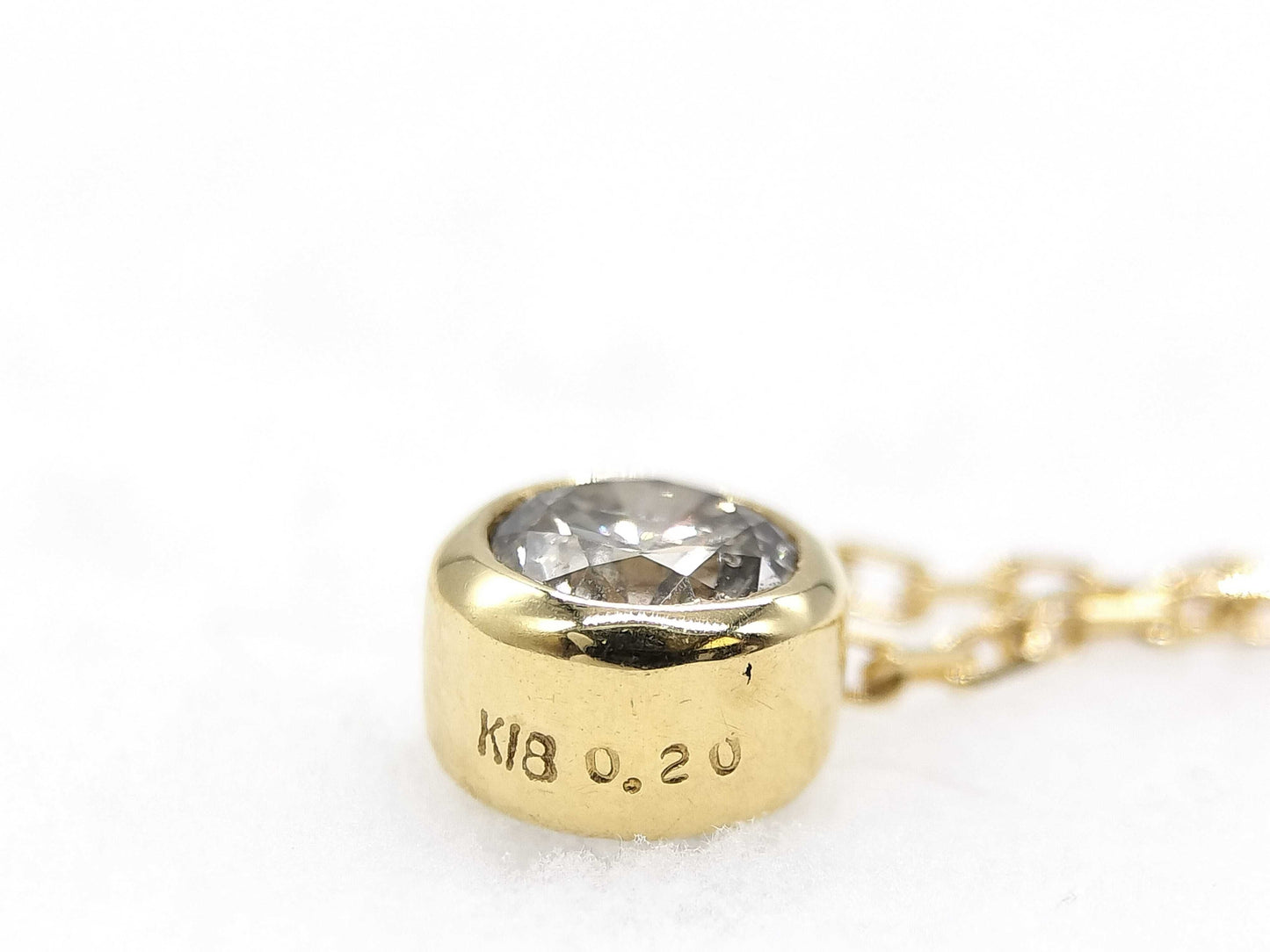 D0.20ct K18 1.7g Necklace