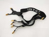 CHANEL Suspenders Logo Leather Black Other Accessories