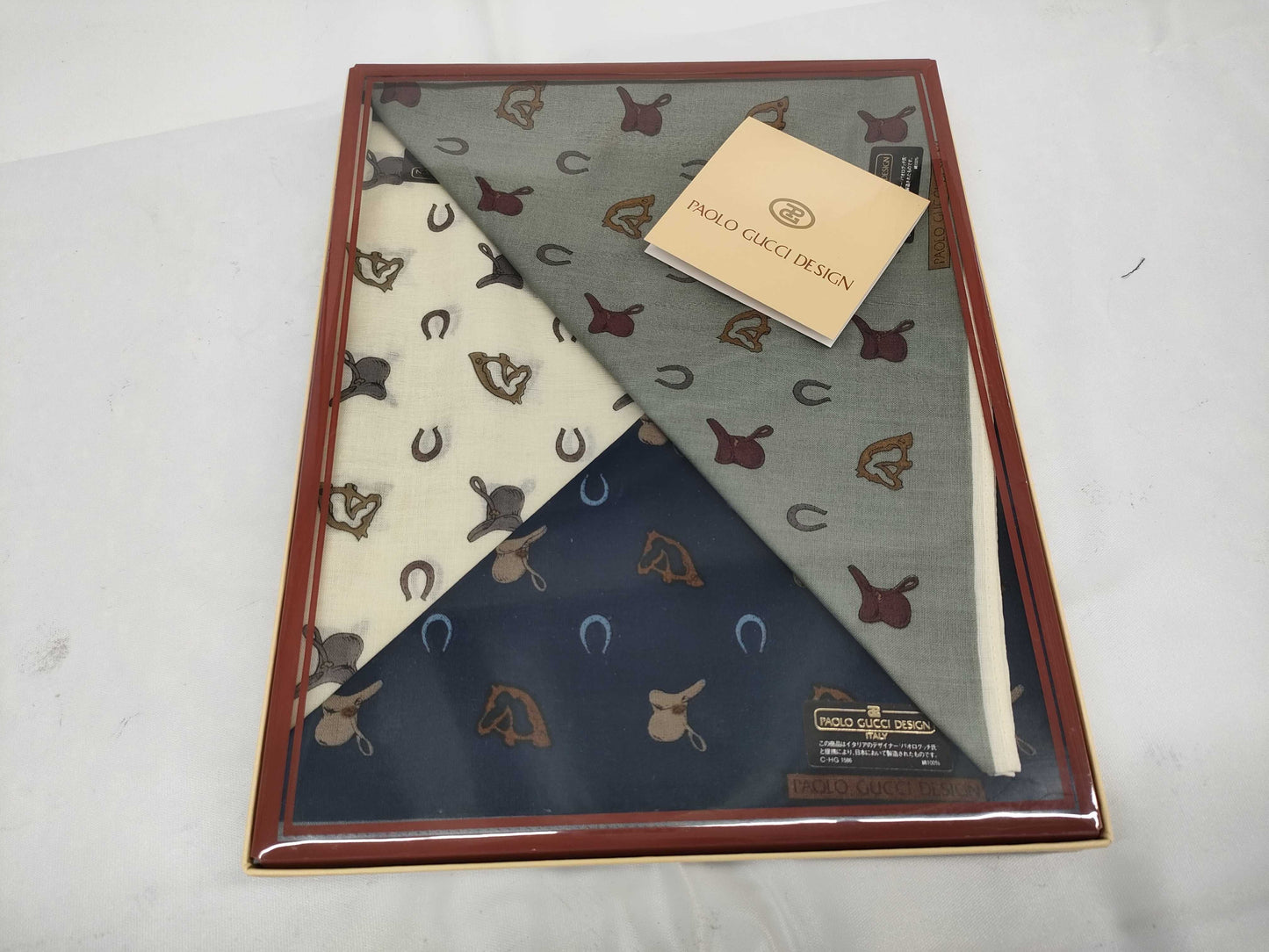 GUCCI PAOLO GUCCI 3 pieces unused scarf