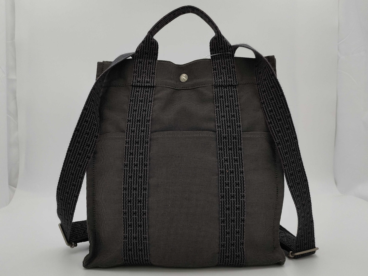 HERMES Airline Airline Ad MM Gray Backpack