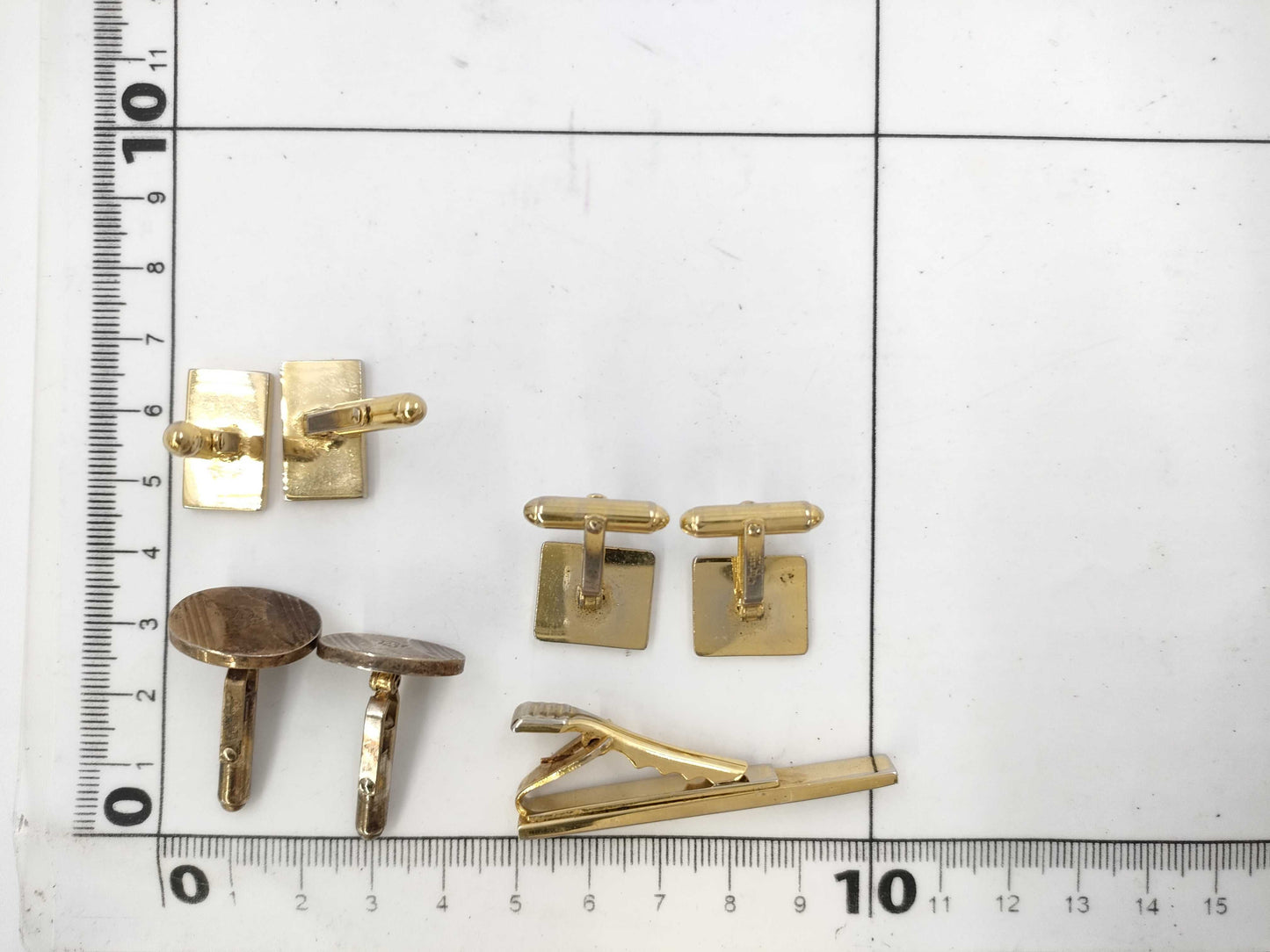 Dior Tie Pin/Cufflinks 4-Piece Set Tie Pin/Cufflinks