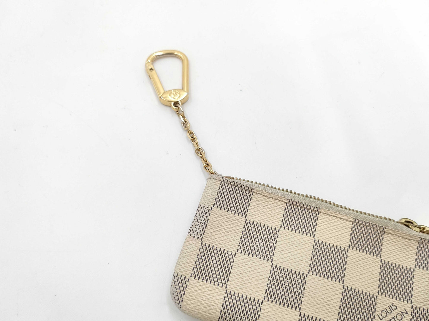 LOUIS VUITTON Damier Azur Pochette Cle Coin Case