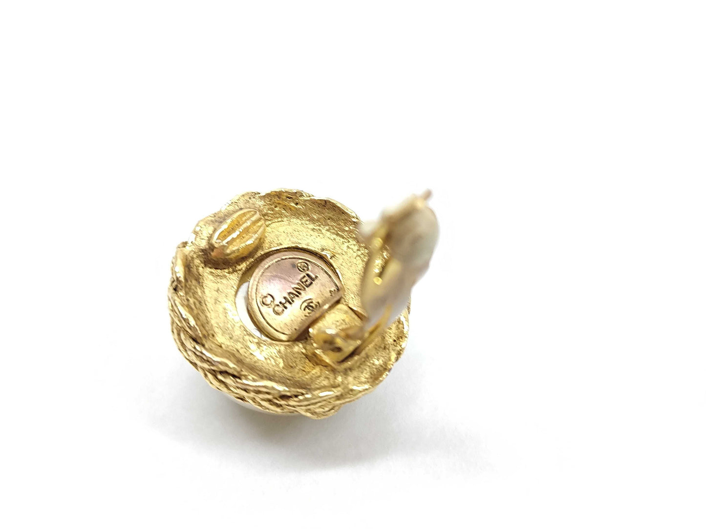 CHANEL pearl earrings