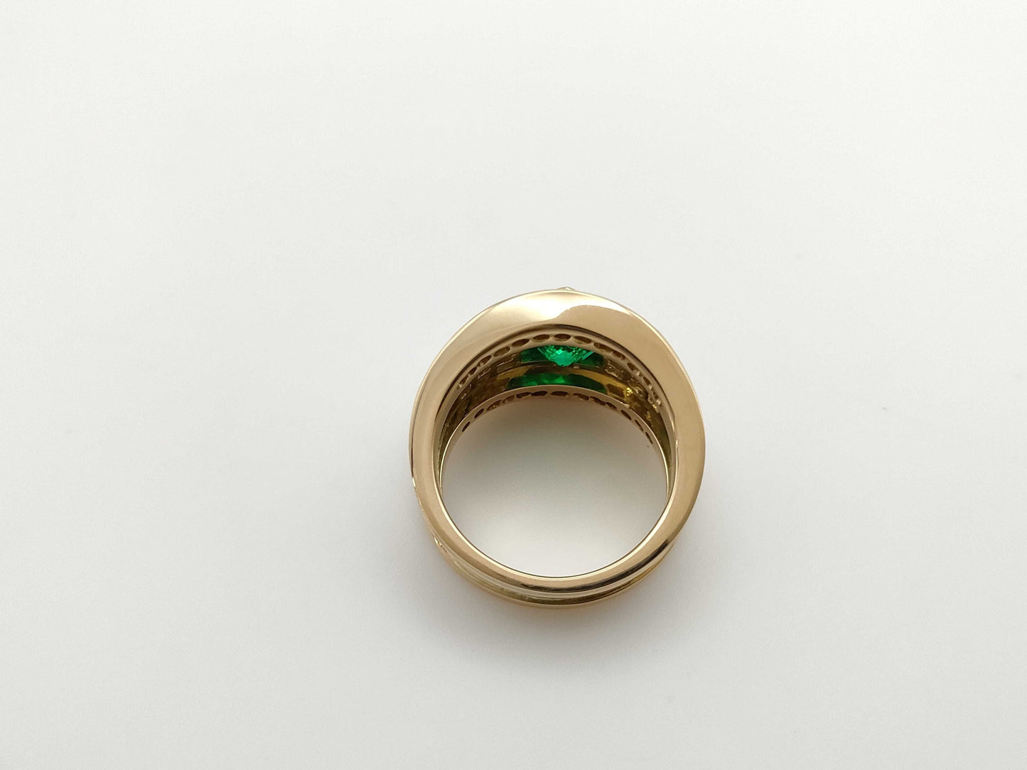 E1.126ct D0.97ct K18 13.4g Ring