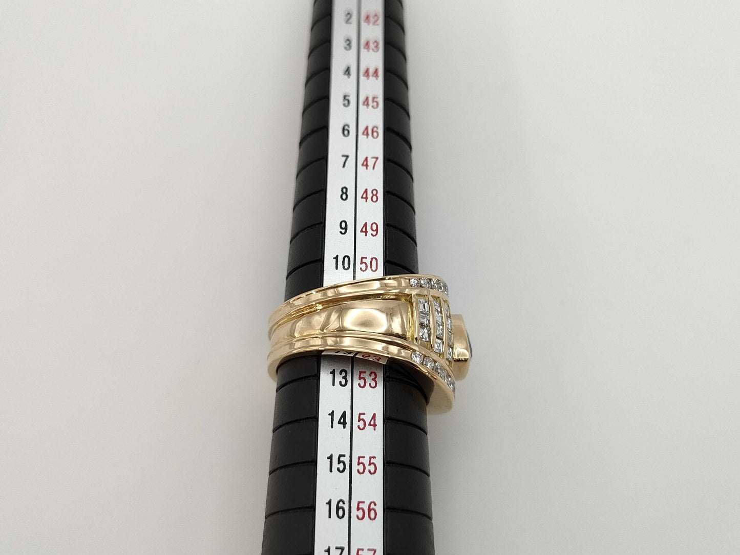 E1.126ct D0.97ct K18 13.4g Ring