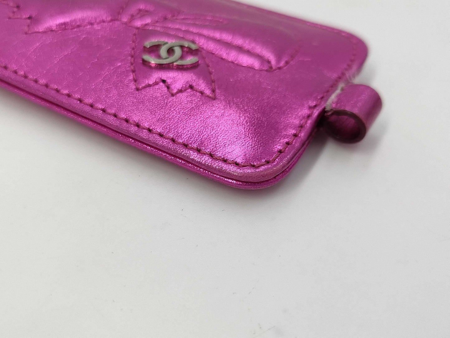 CHANEL No. 12 Ribbon Keychain Metallic Other Accessories