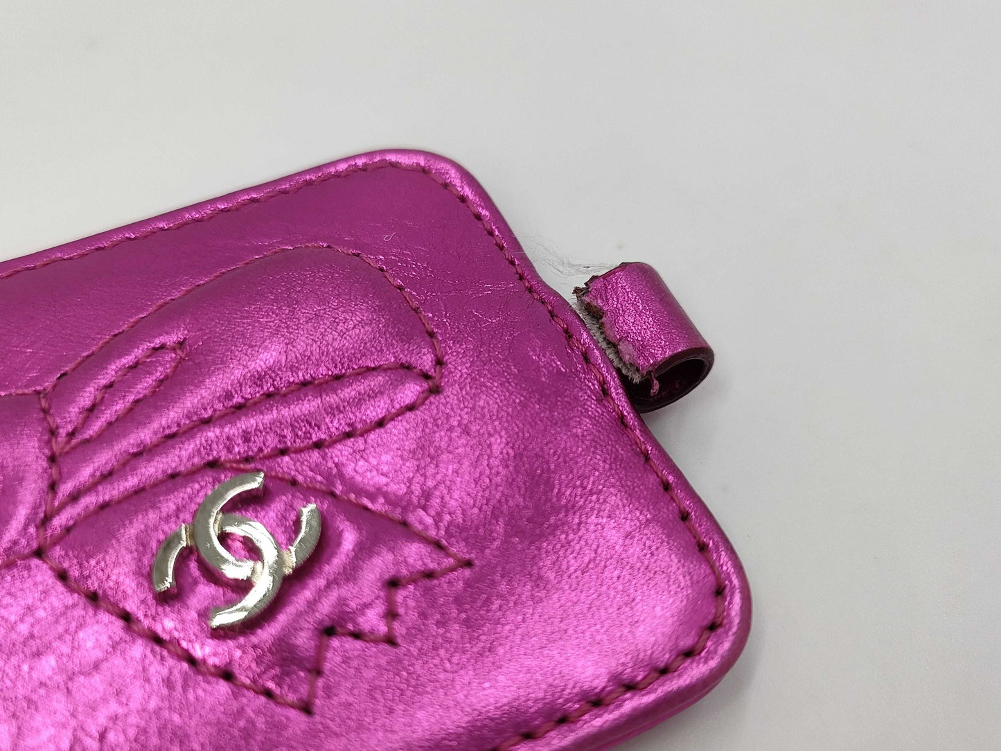 CHANEL No. 12 Ribbon Keychain Metallic Other Accessories