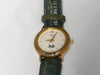 CELINE Horse and Carriage Logo Watch, Vintage Crocodile Embossed, Unmoving, Women's Watch