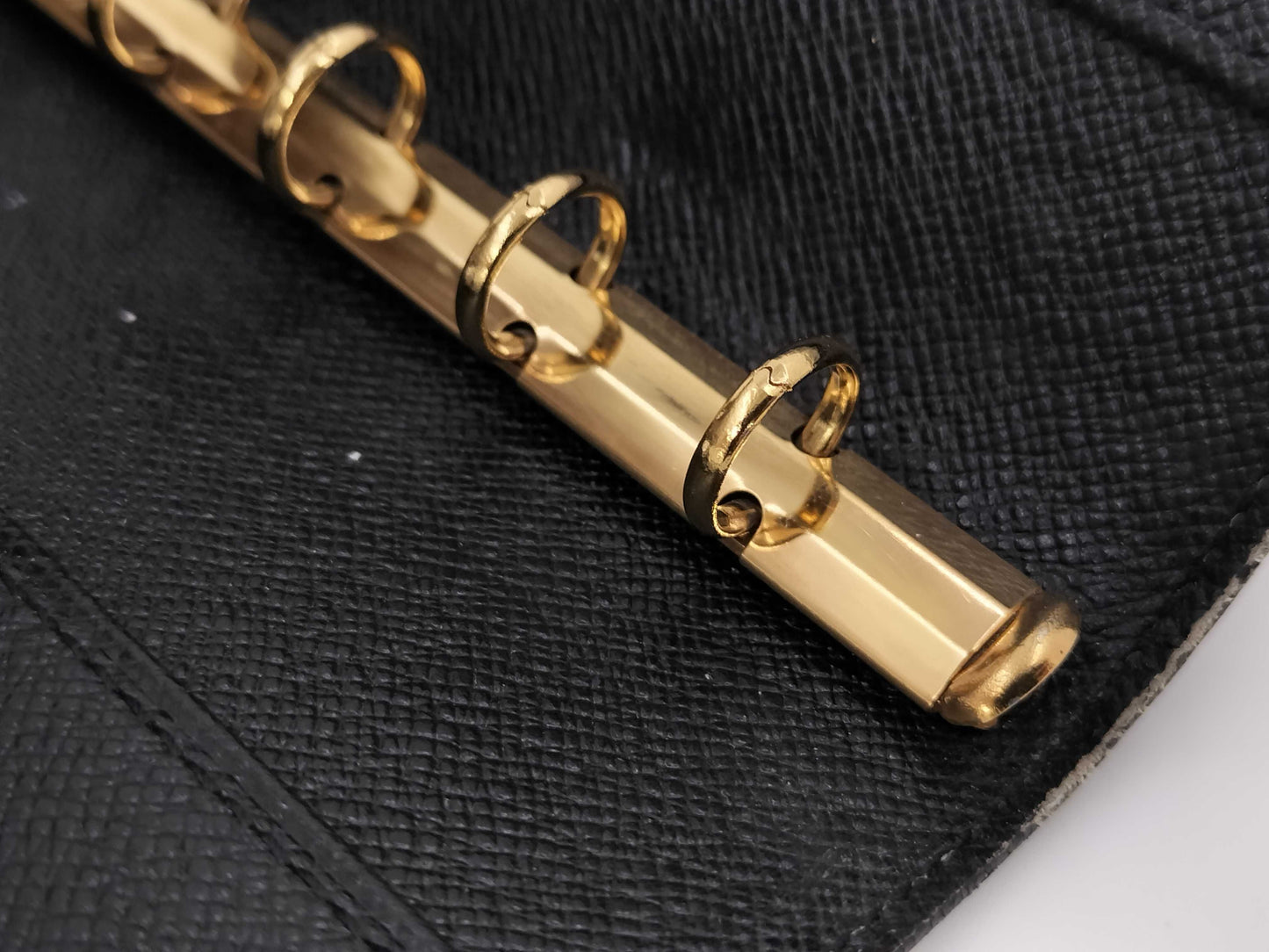LOUIS VUITTON Epi Agenda PM Noir Notebook Cover