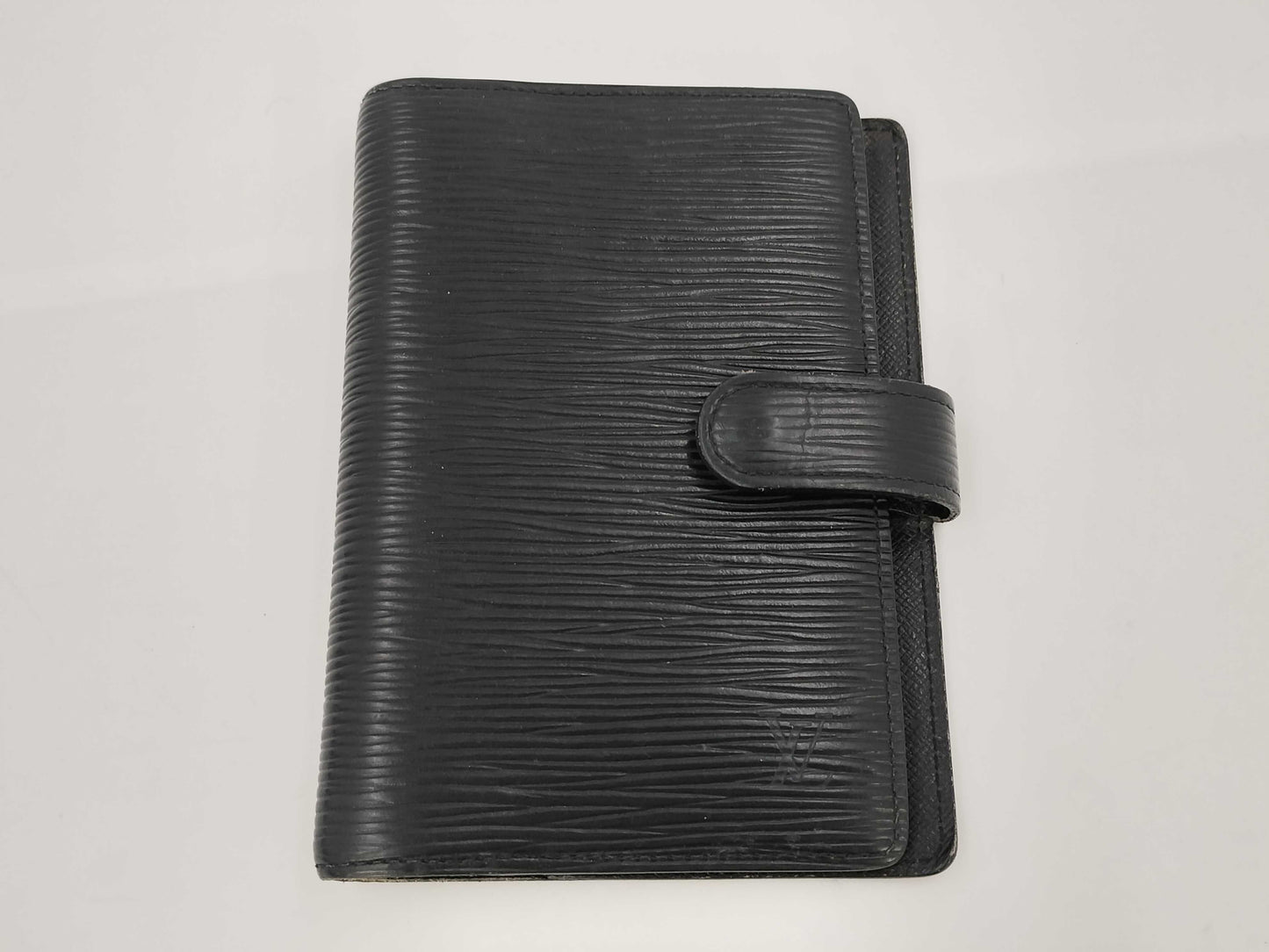 LOUIS VUITTON Epi Agenda PM Noir Notebook Cover