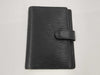 LOUIS VUITTON Epi Agenda PM Noir Notebook Cover