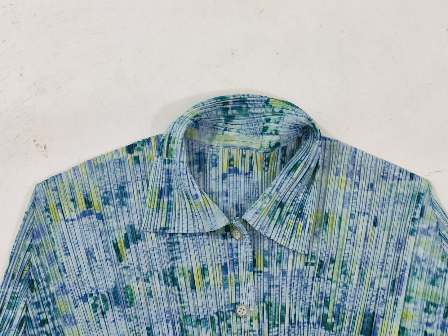 ISSEY MIYAKE Pleats Please/All-over Print Shirt
