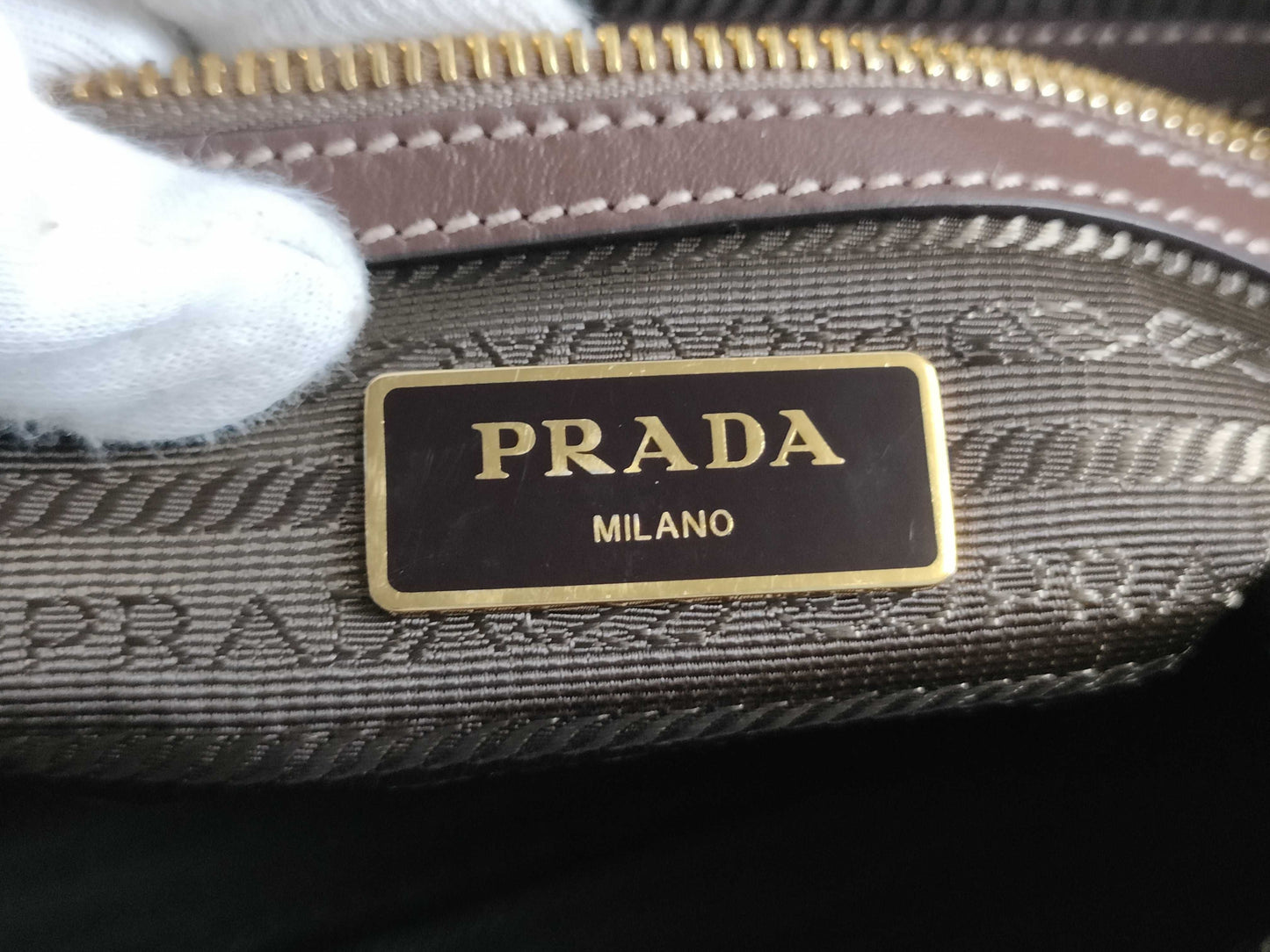 PRADA Logo Jacquard Bag 1BA172 Handbag