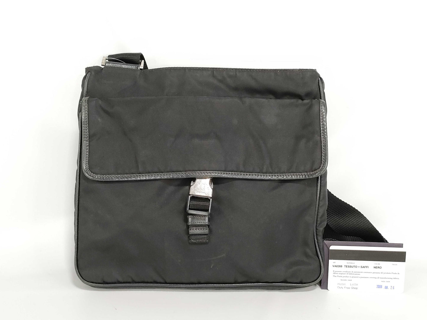 PRADA nylon one-shoulder adjustable shoulder bag