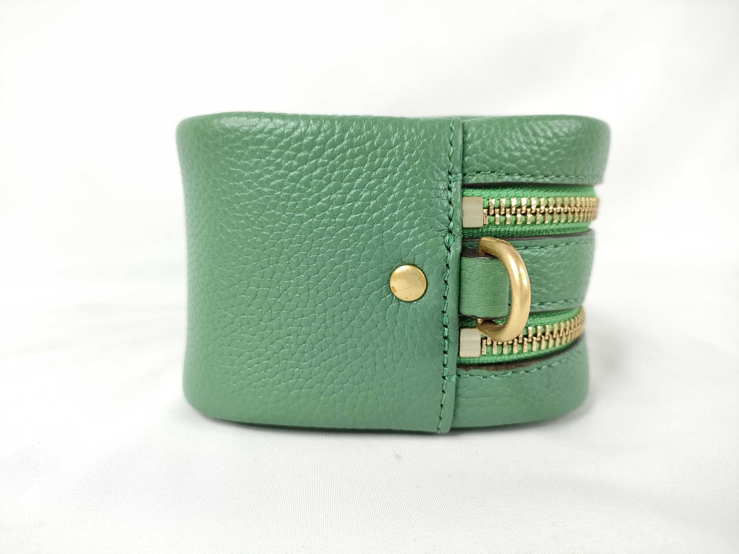 Tory Burch Leather Logo Shoulder Bag Green