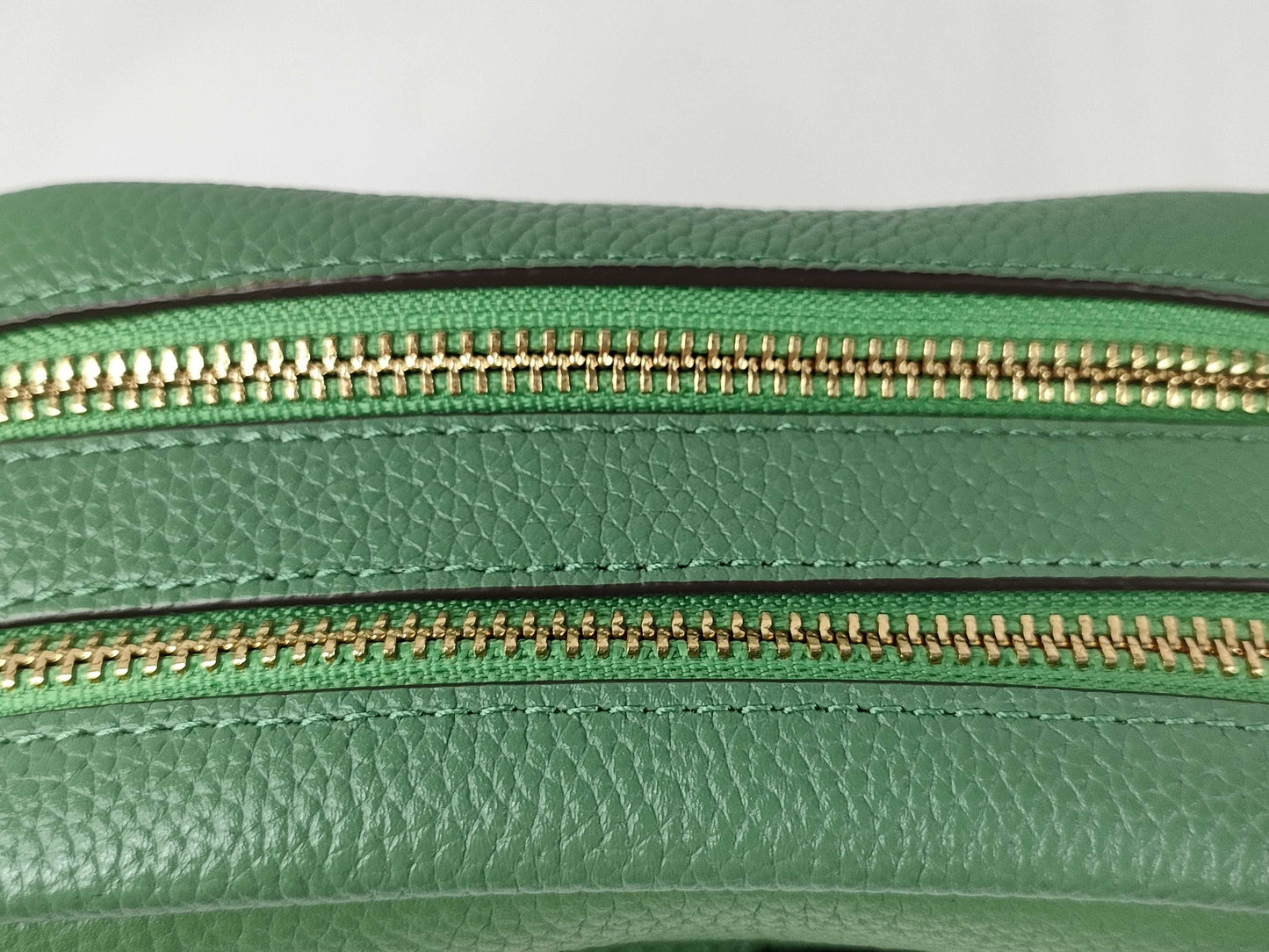 Tory Burch Leather Logo Shoulder Bag Green