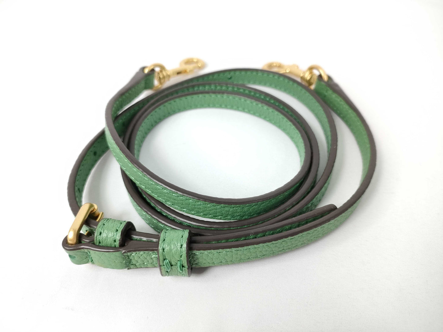 Tory Burch Leather Logo Shoulder Bag Green