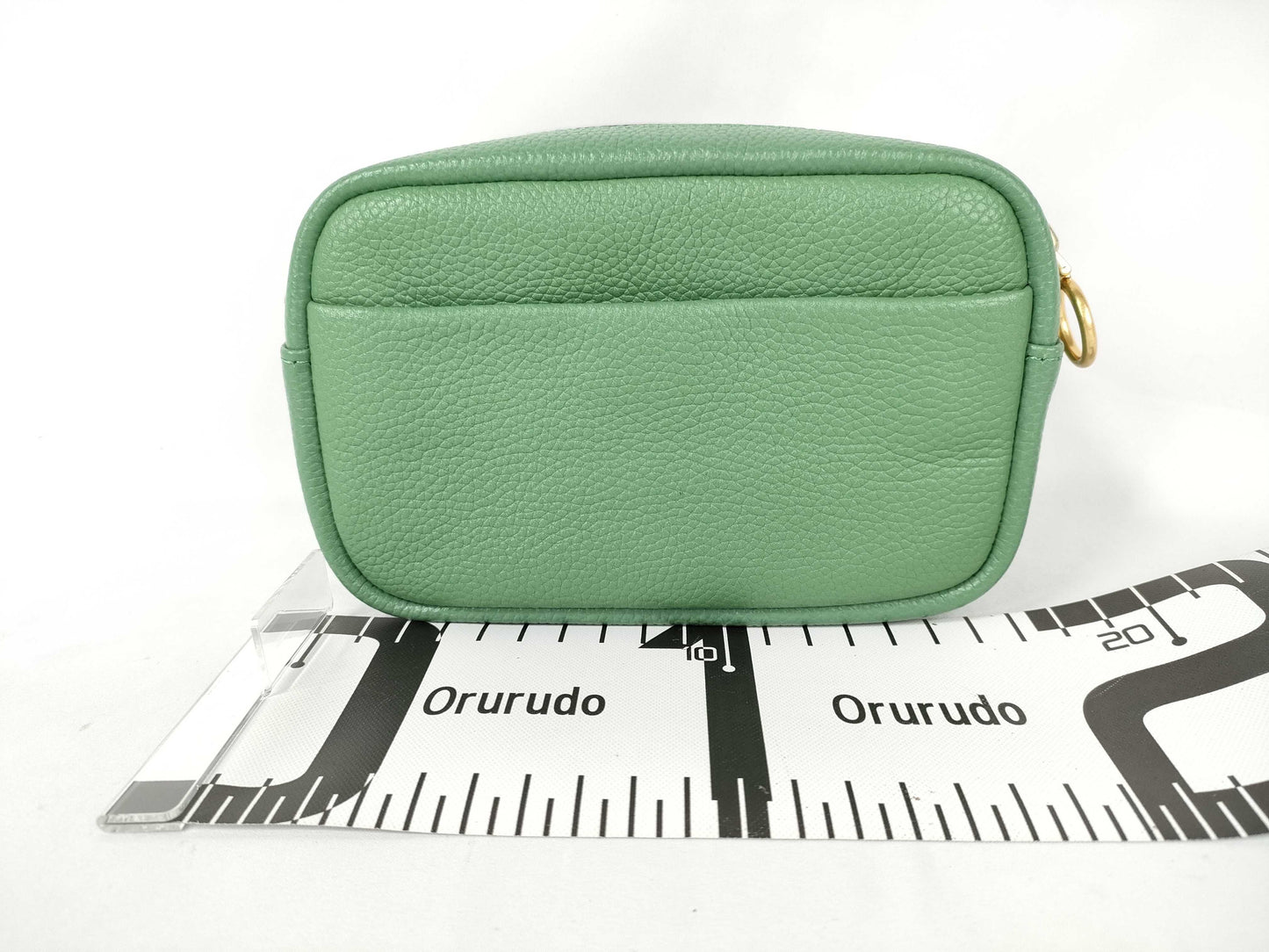 Tory Burch Leather Logo Shoulder Bag Green