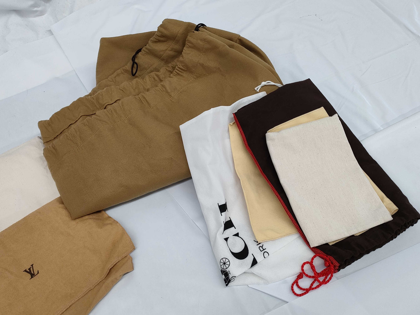 LOUIS VUITTON Cloth Bag Set, Storage Bags, and Empty Brand Boxes