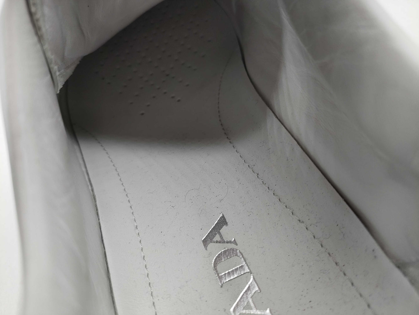 PRADA Men's Leather Logo Sneakers