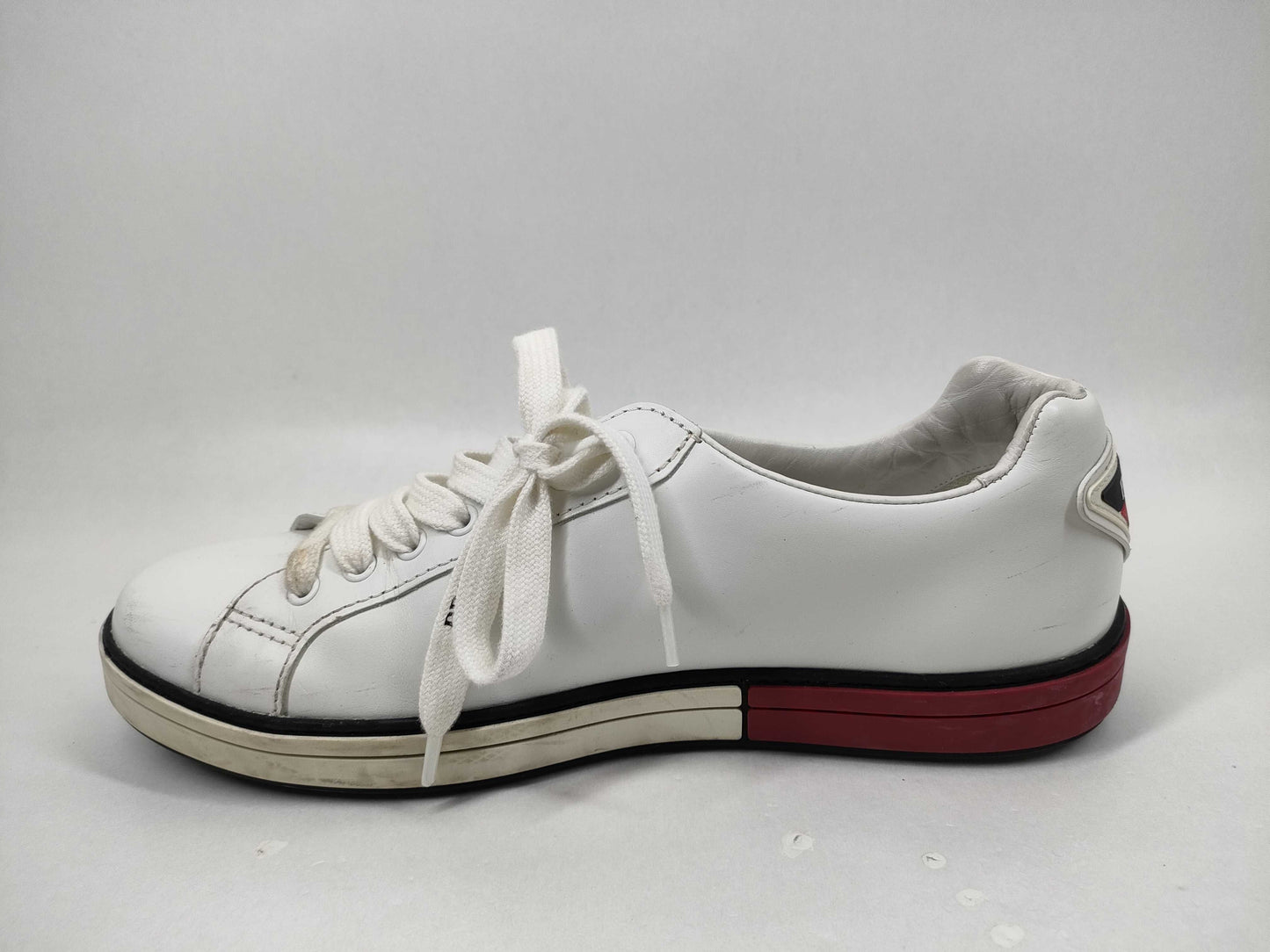 PRADA Men's Leather Logo Sneakers