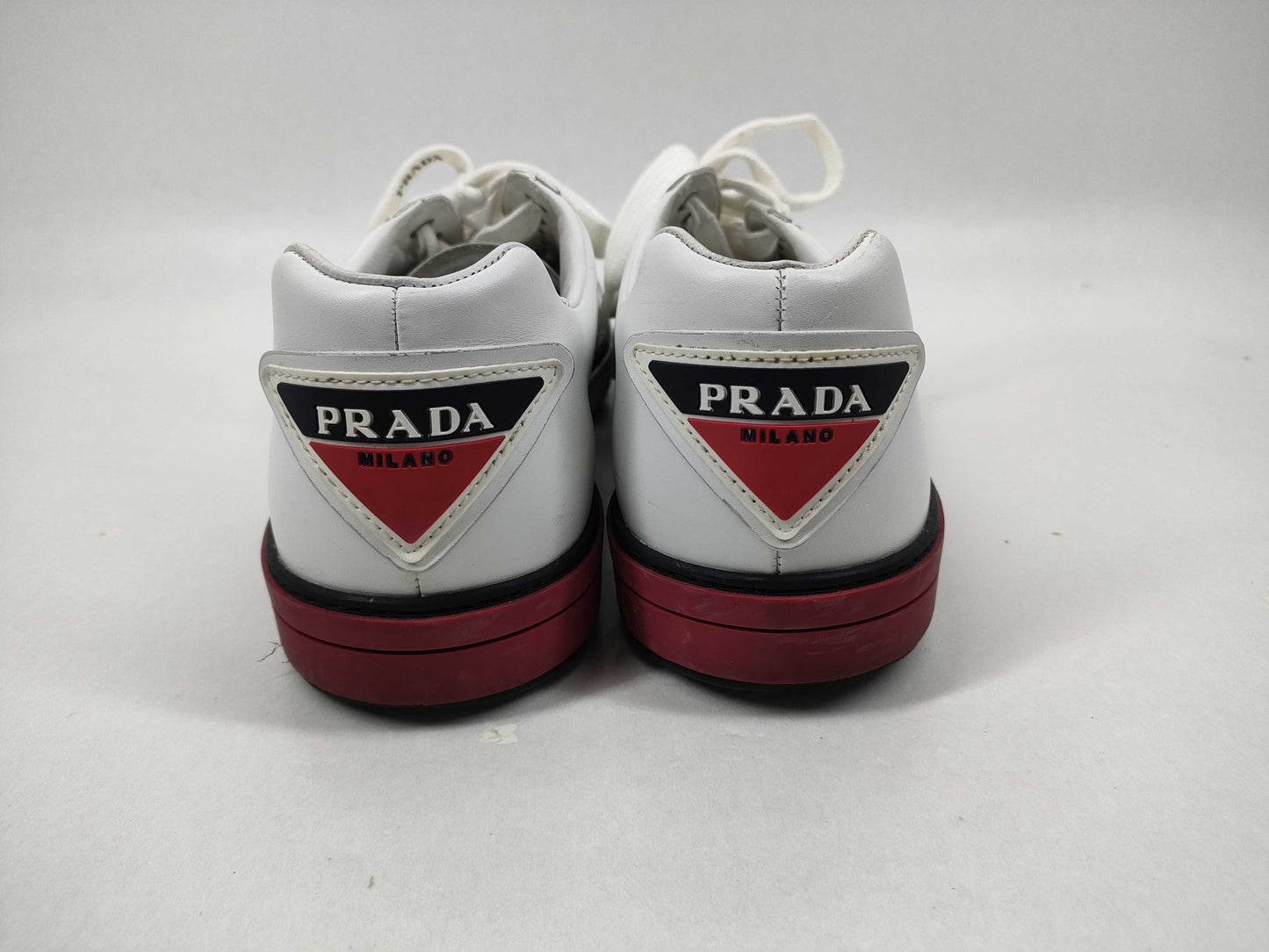 PRADA Men's Leather Logo Sneakers