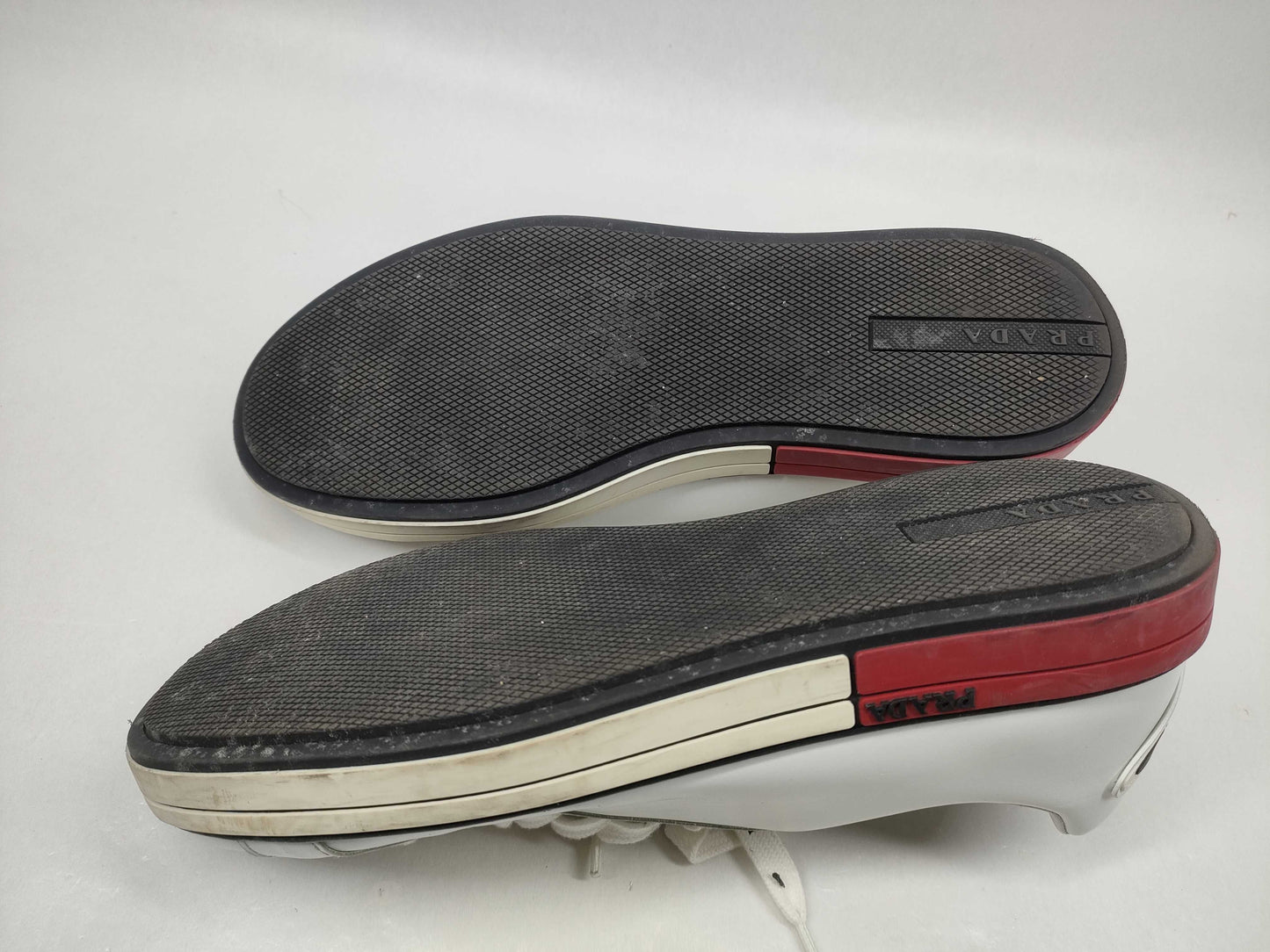 PRADA Men's Leather Logo Sneakers