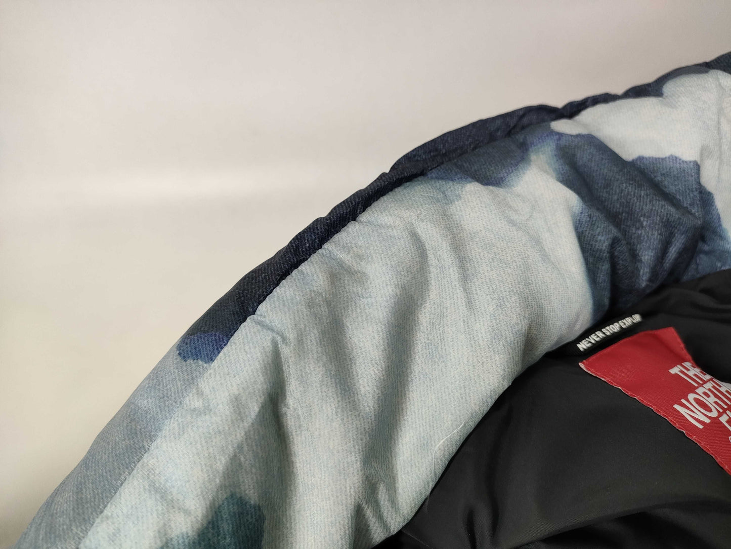 Supreme x The North Face collaboration bleached down jacket