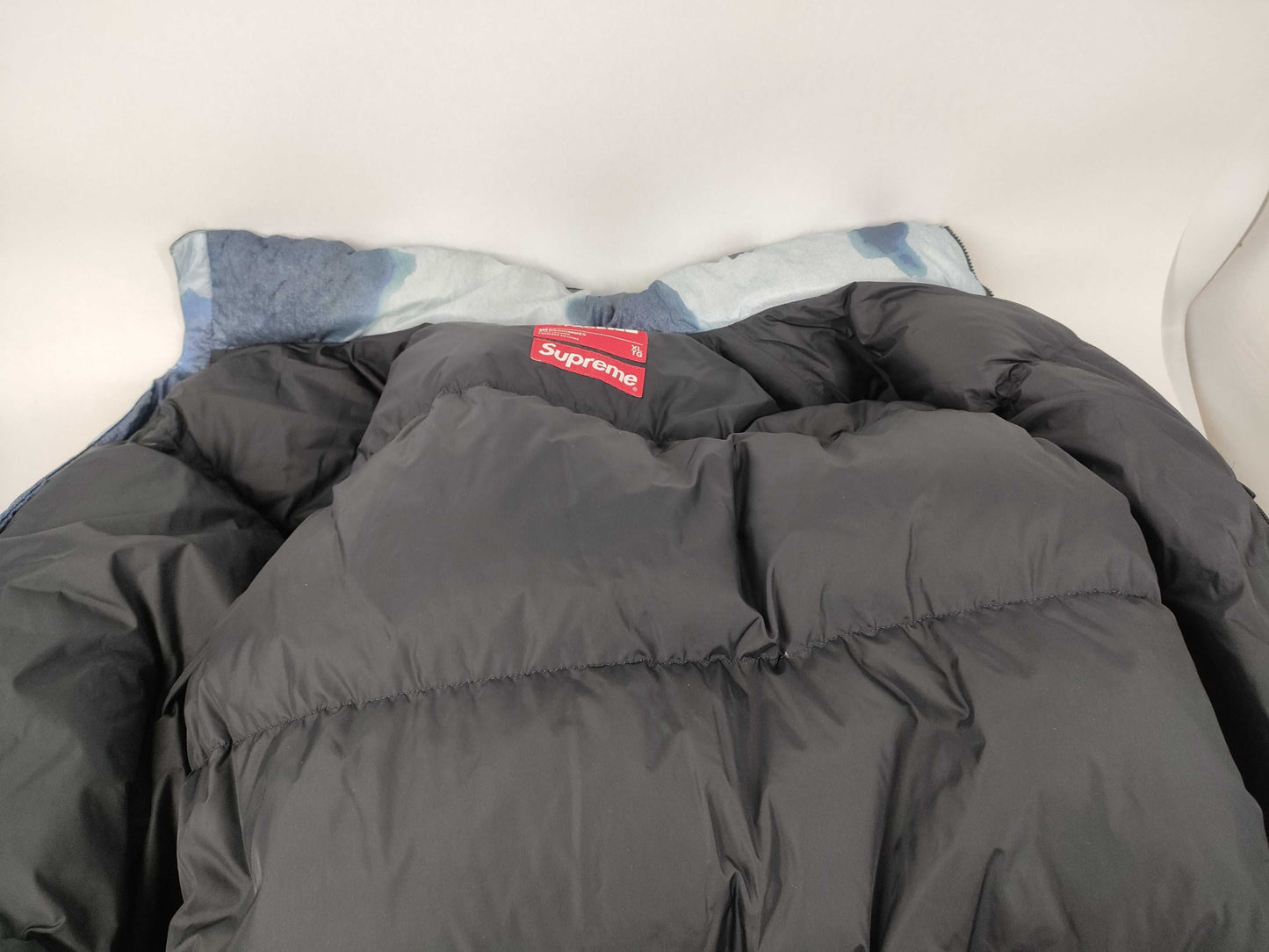 Supreme x The North Face collaboration bleached down jacket