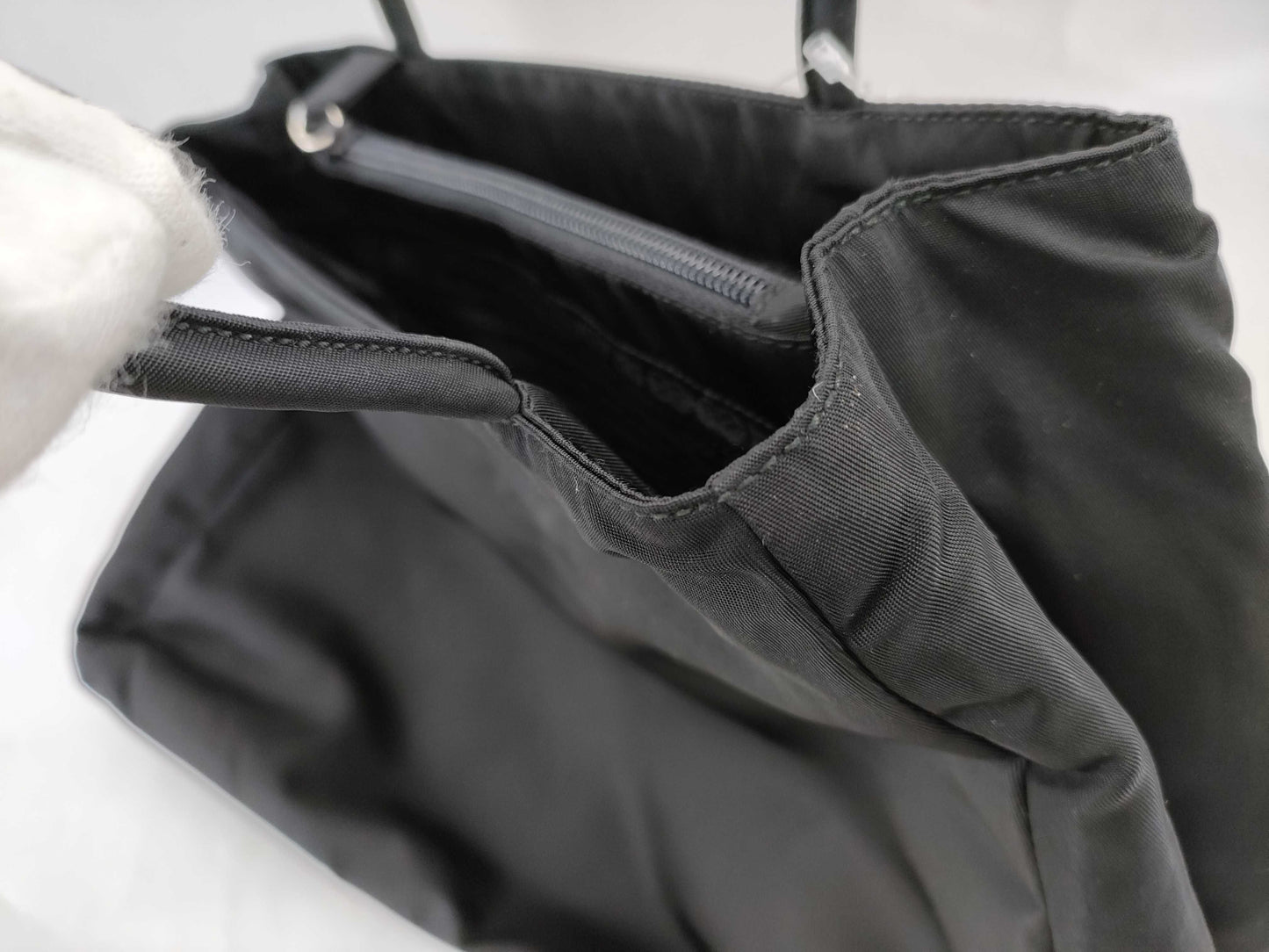 PRADA Nylon Tessuto City Black Handbag
