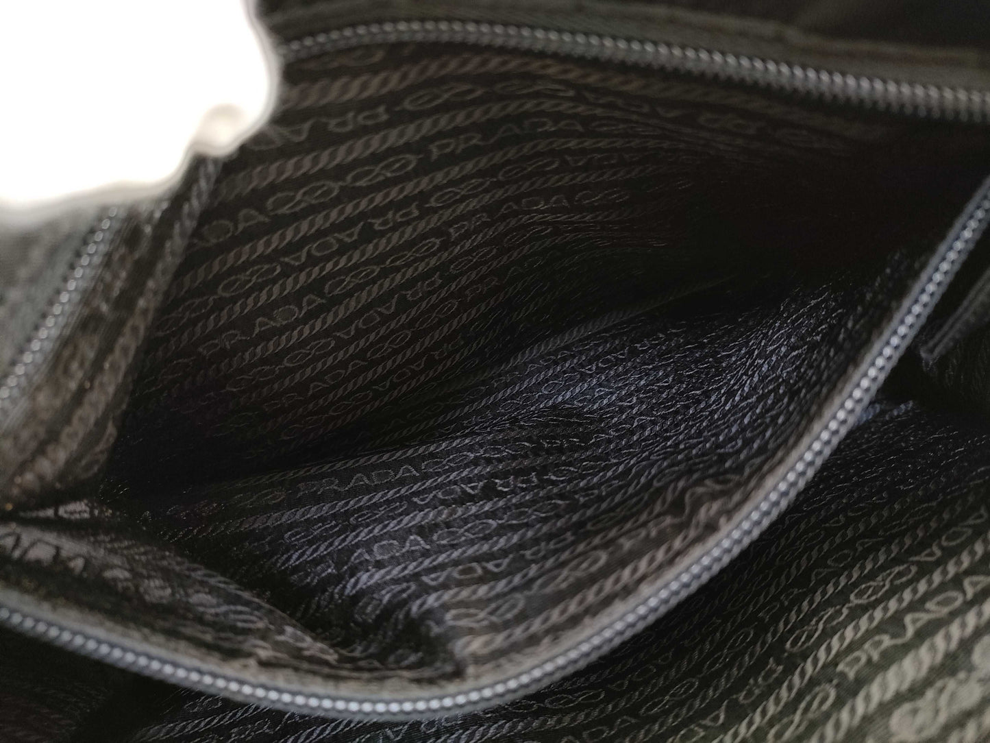 PRADA Nylon Tessuto City Black Handbag