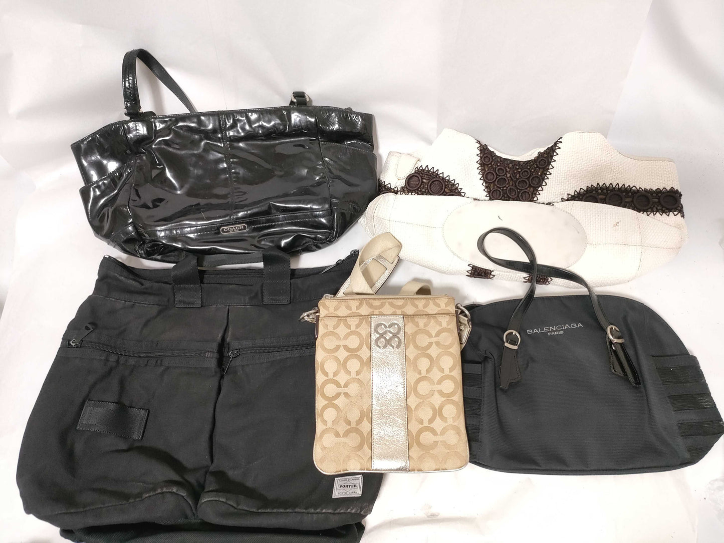 BALENCIAGA Coach*2/Cole Haan*1/Porter*1 Total of 5 Bags