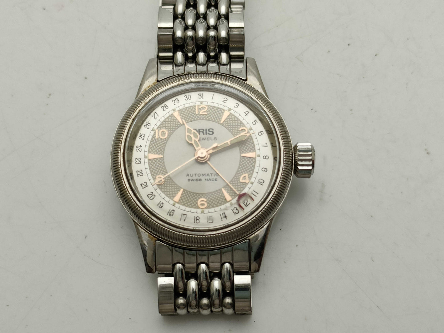 Oris Pointer Date Women's Watch with See-Through Back