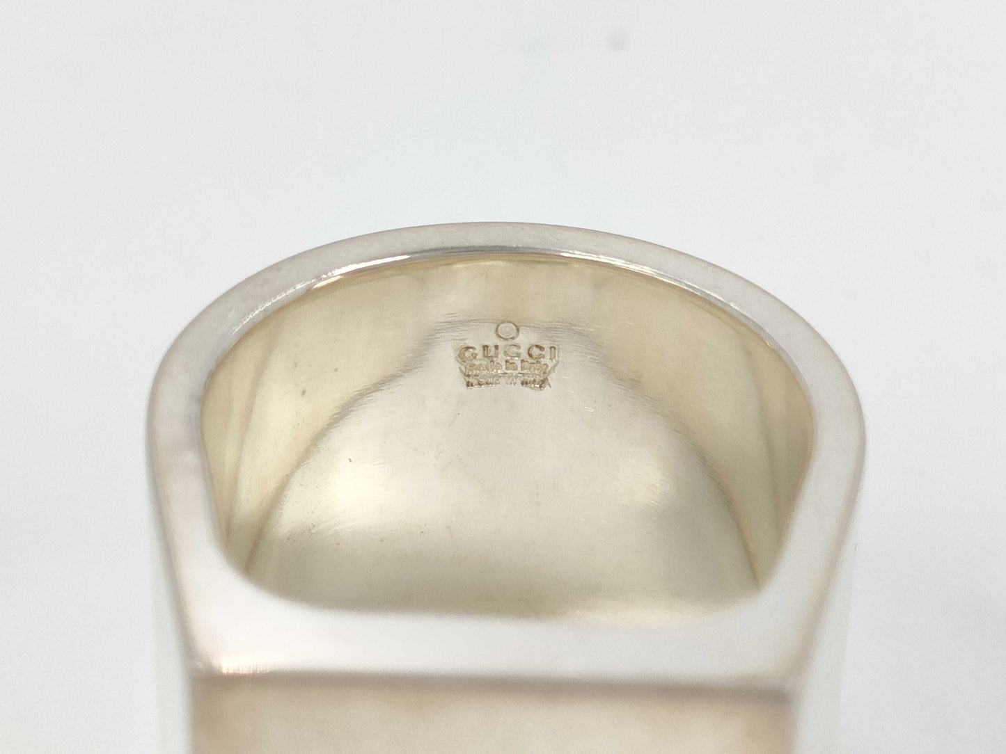 GUCCI SV925 Stamp Ring