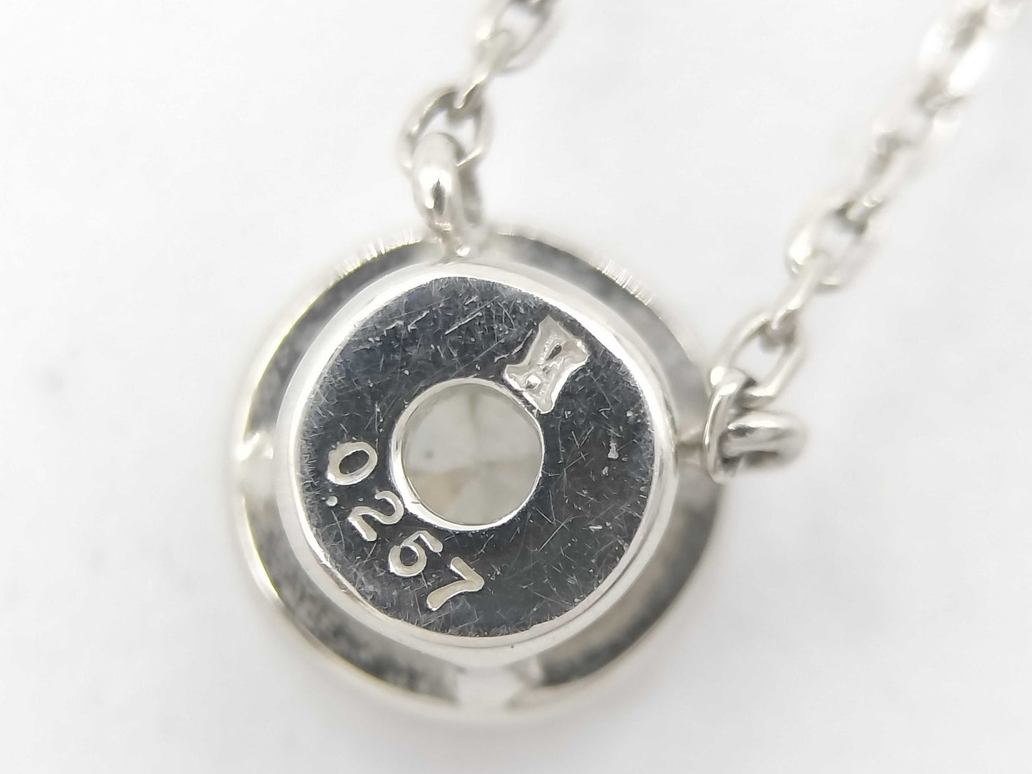 Vendome Aoyama D0.257ct PT950/850 2.4g Necklace