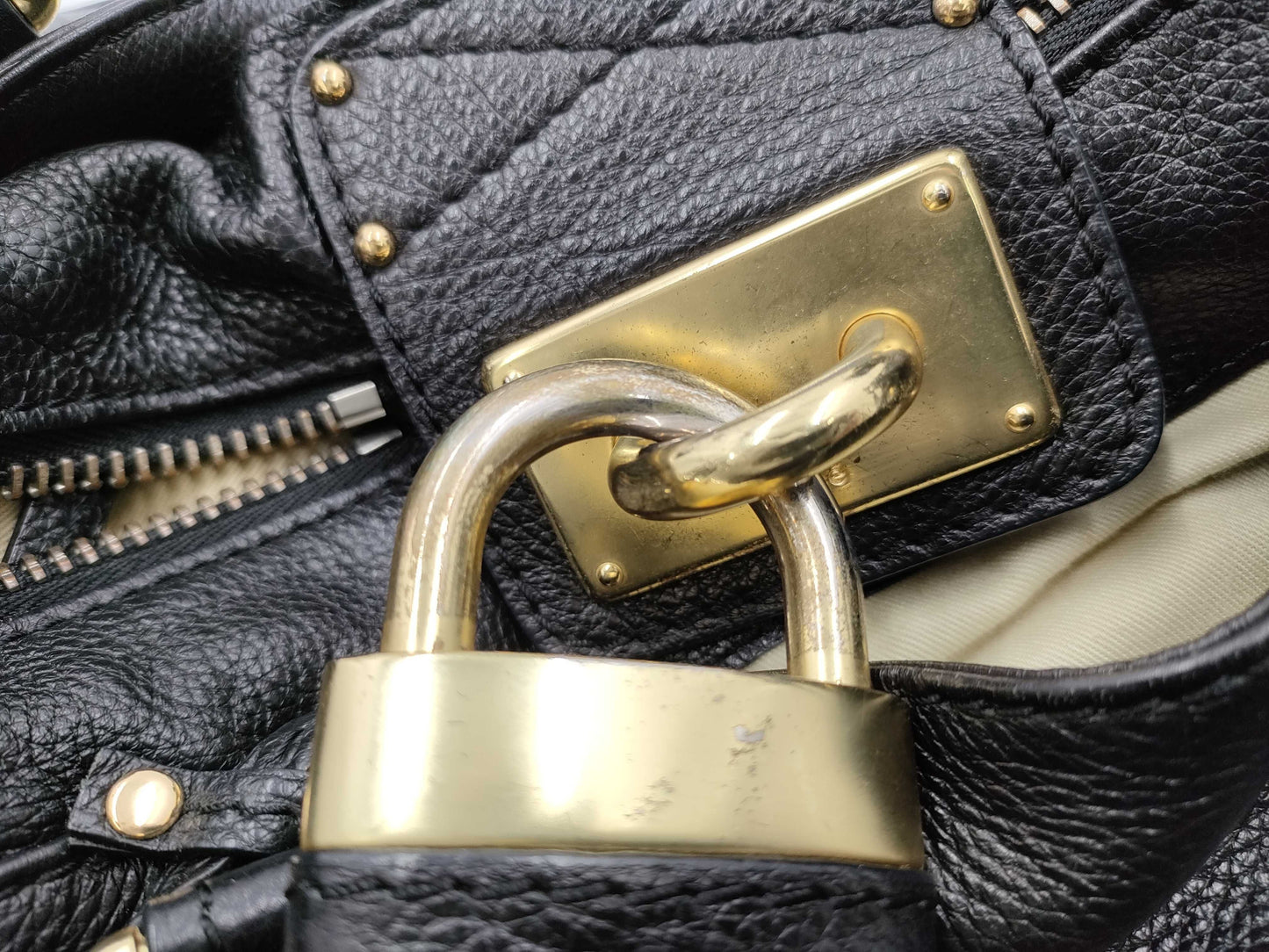Chloe Gold Hardware Tote Bag