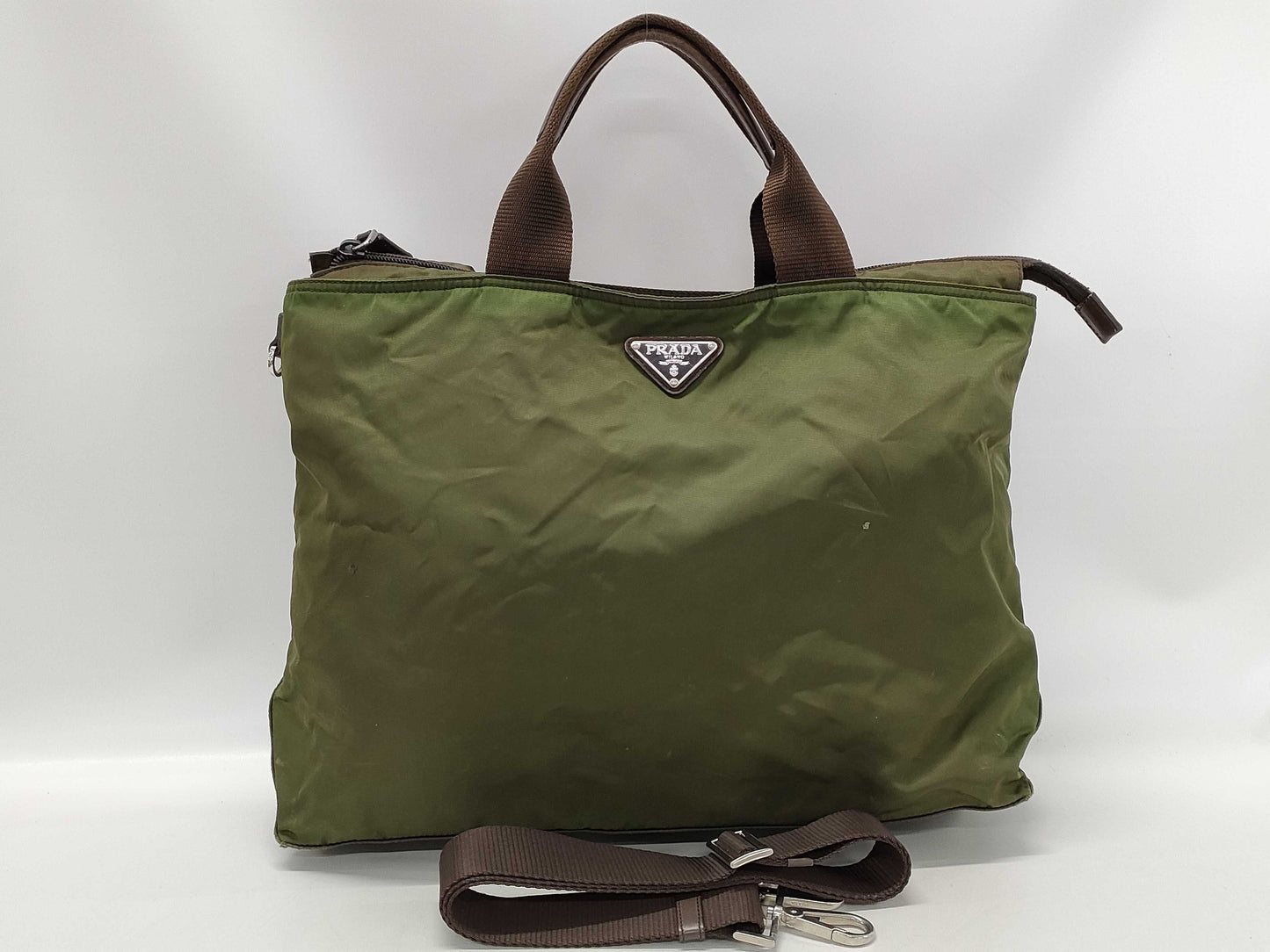 PRADA Nylon 2-Way Shoulder Handbag